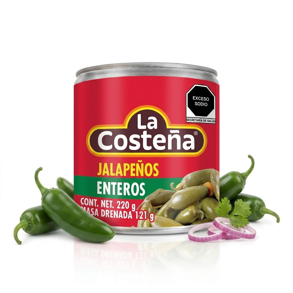 Chiles jalapeños 220g