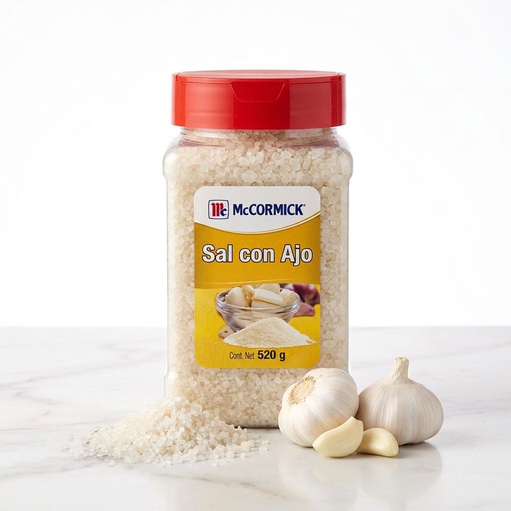 Sal de grano con ajo 500g